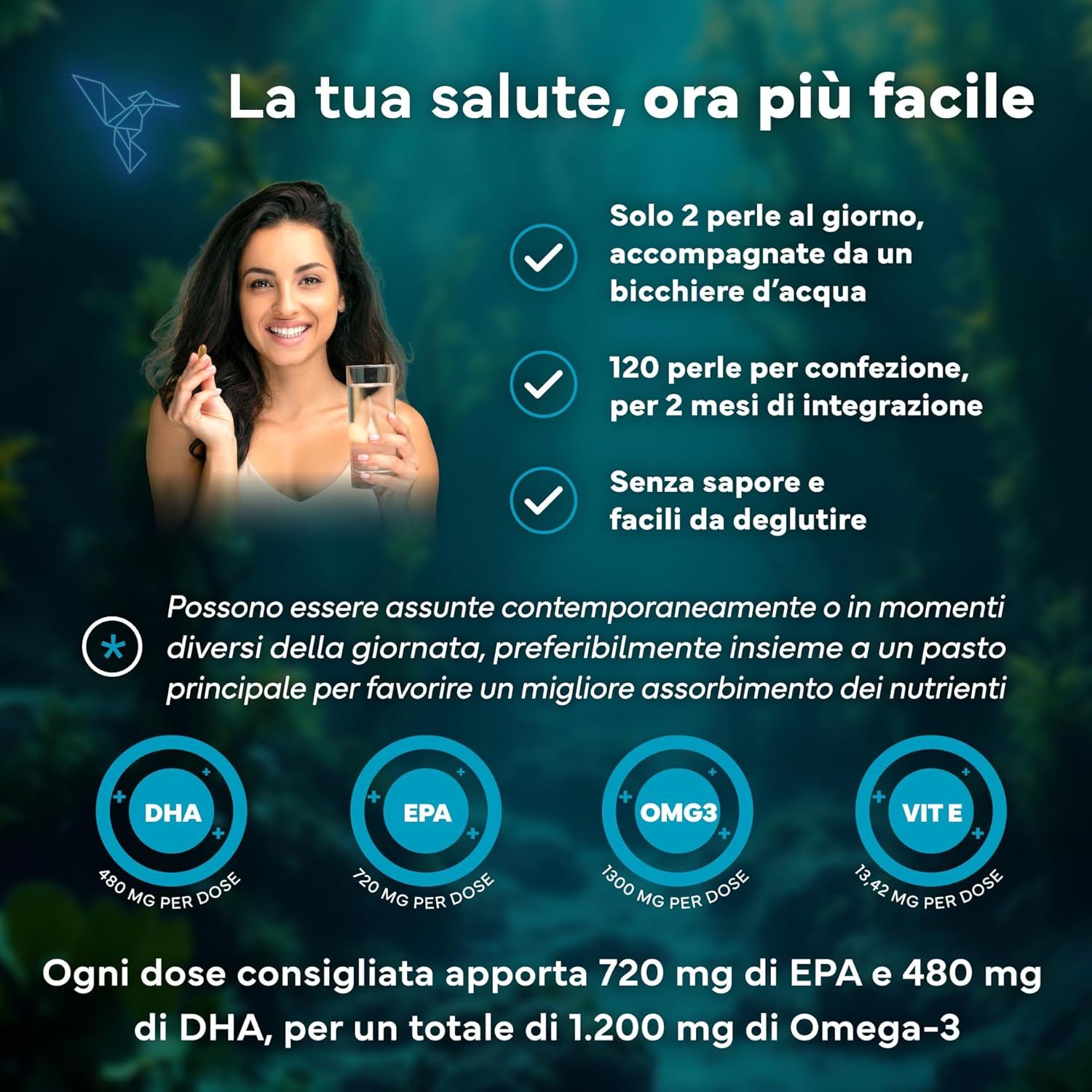SEVENS NUTRITION Capsule di Omega 3 Olio di Pesce