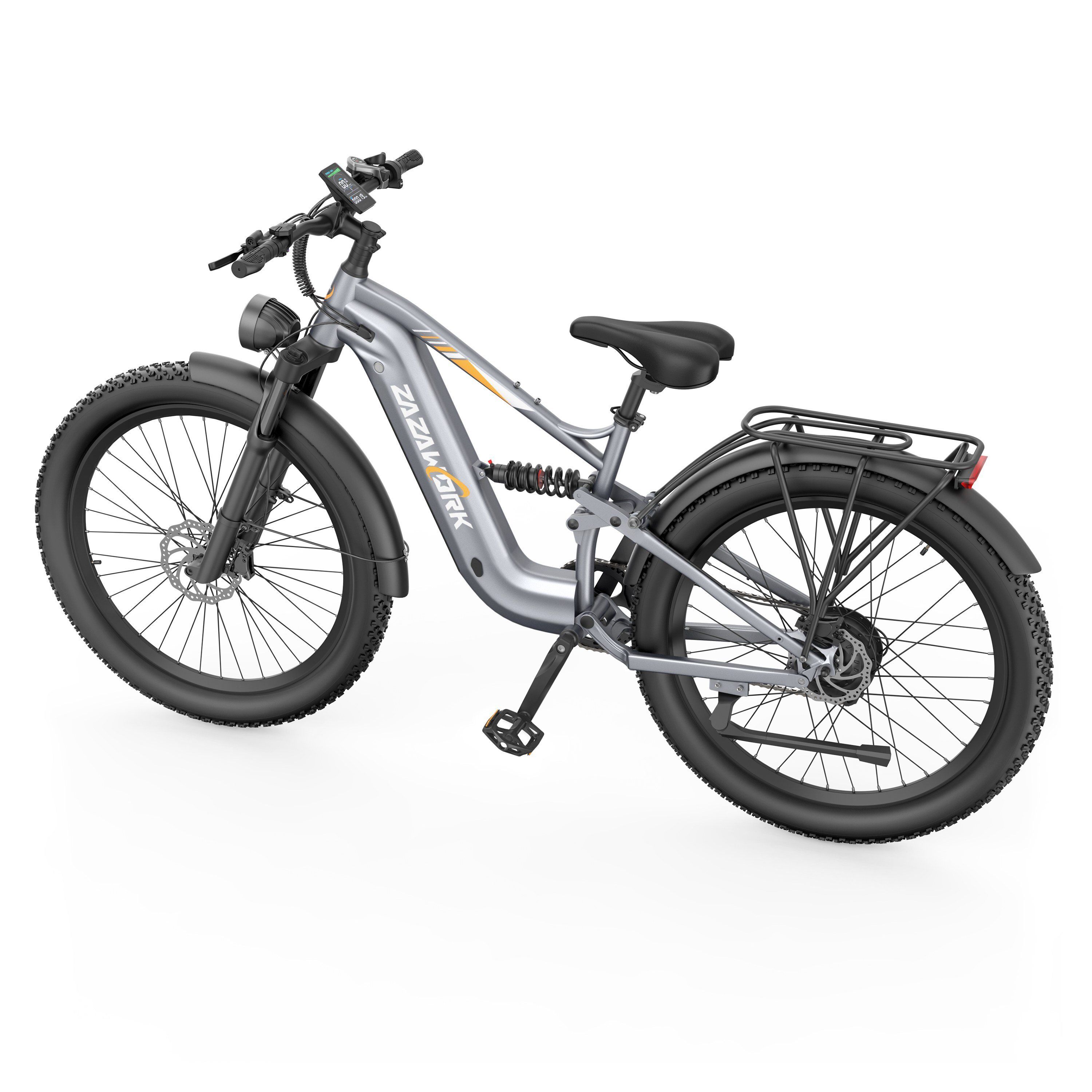 ZAZAWORK CF500 Mountain bike elettrica, batteria da 48 V 20 Ah, autonomia di 90 km
