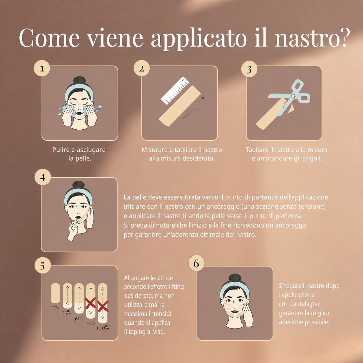 Rotolo di Kinesiology Tape Cure Tape Beauty, beige, con superficie adesiva visibile.