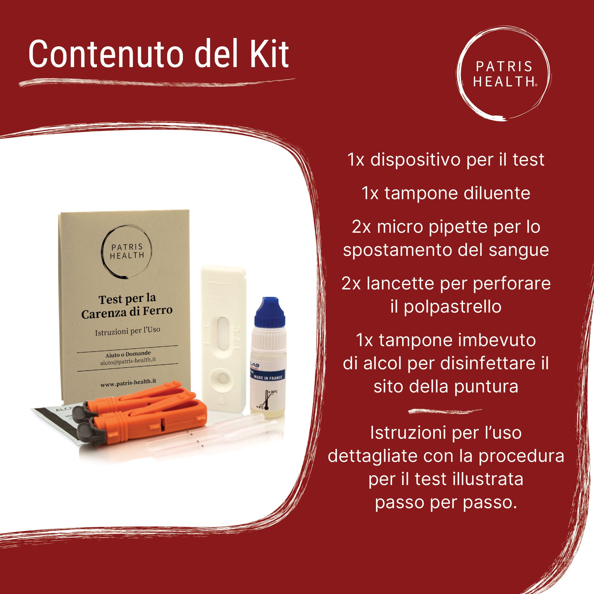 Test per la Carenza di Ferro Patris Health®