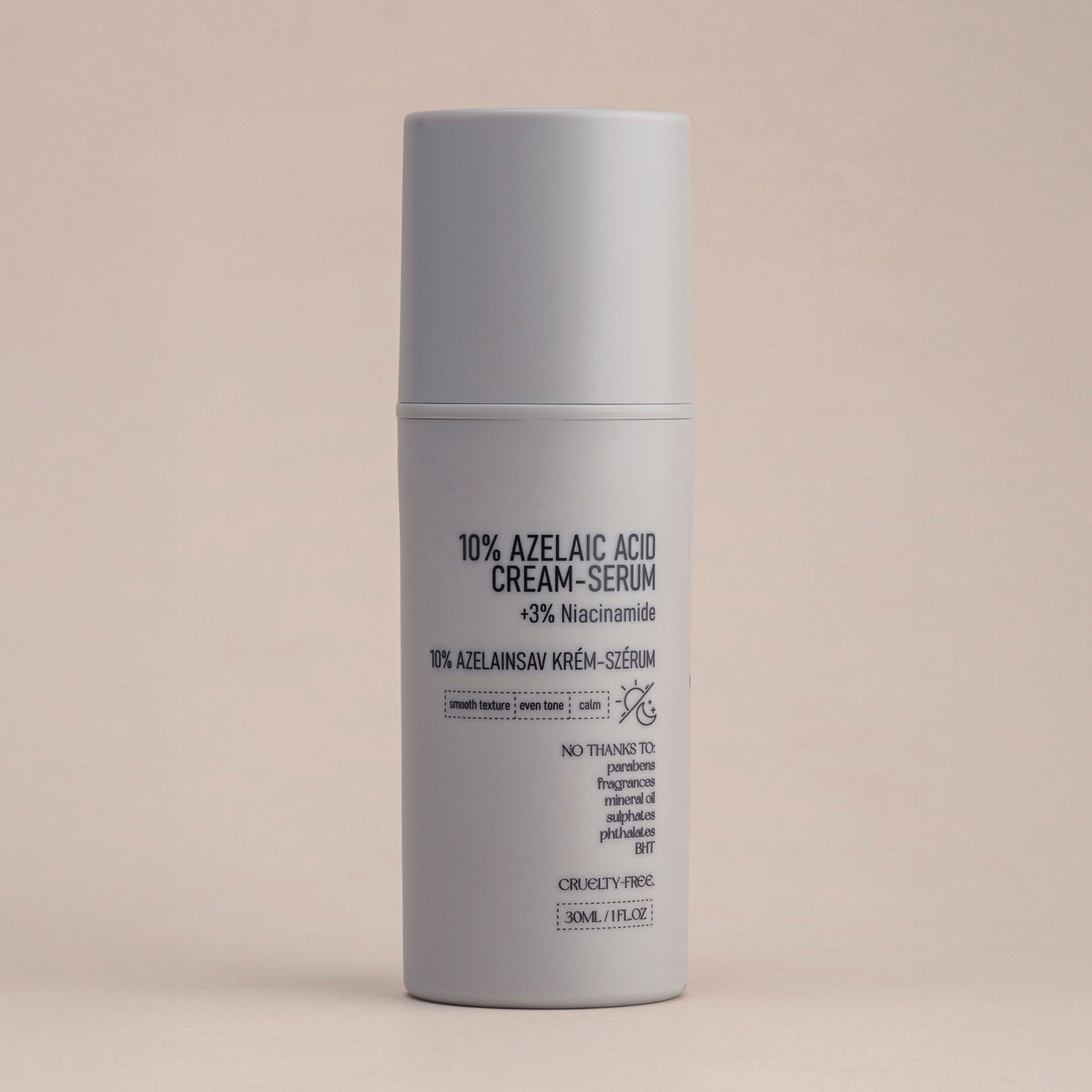 10% Azelaic Acid Cream-Serum, flacone da 30ml.