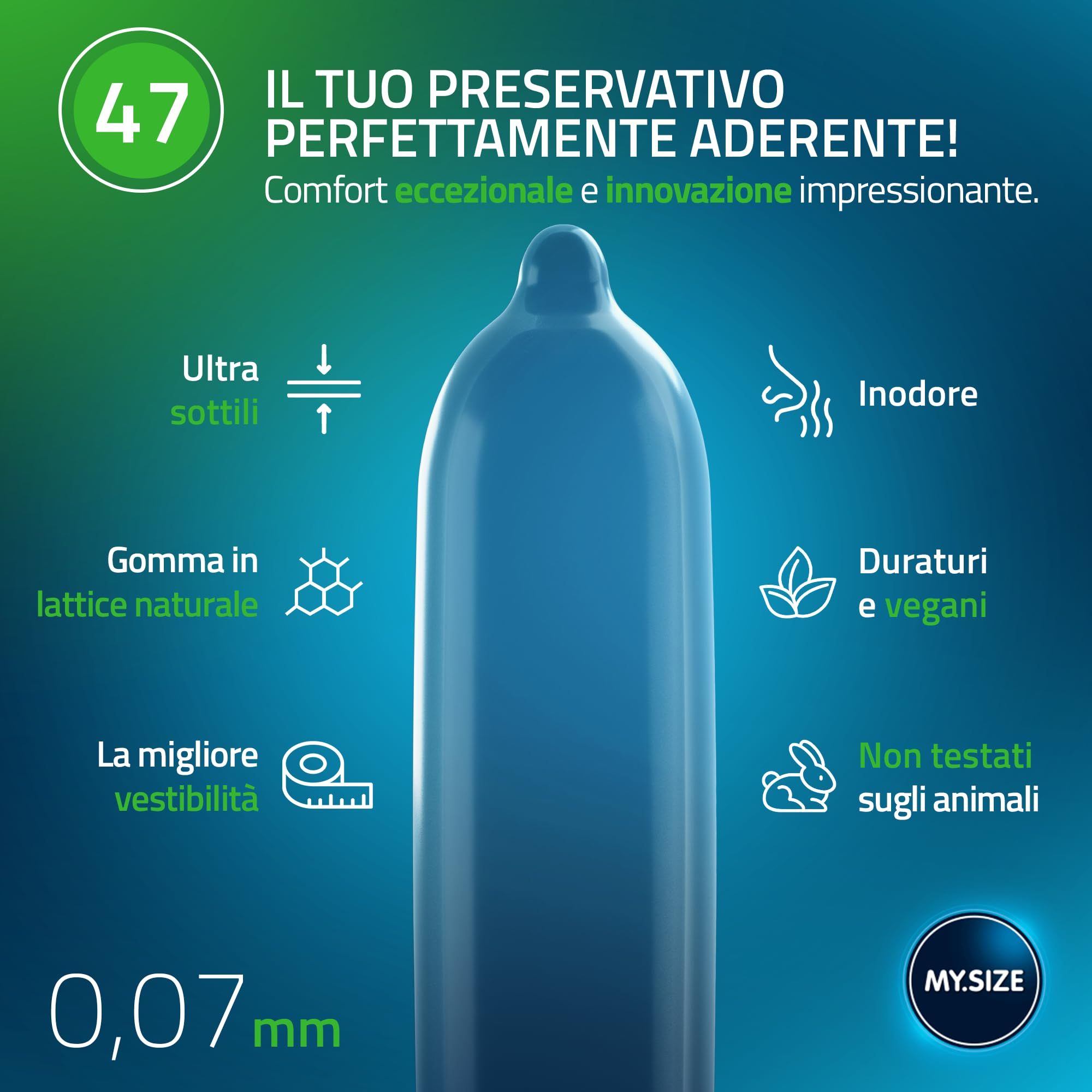 MY.SIZE Classic Preservativi Taglia 1 47mm