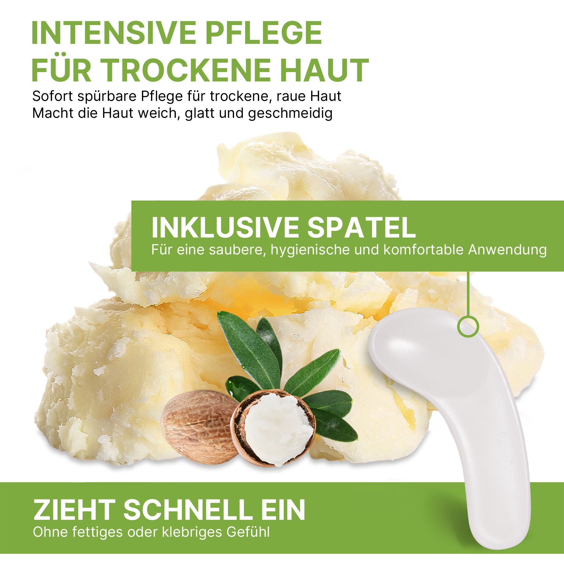 P-beauty Crema corpo al burro di karité,100% naturale per la cura della pelle