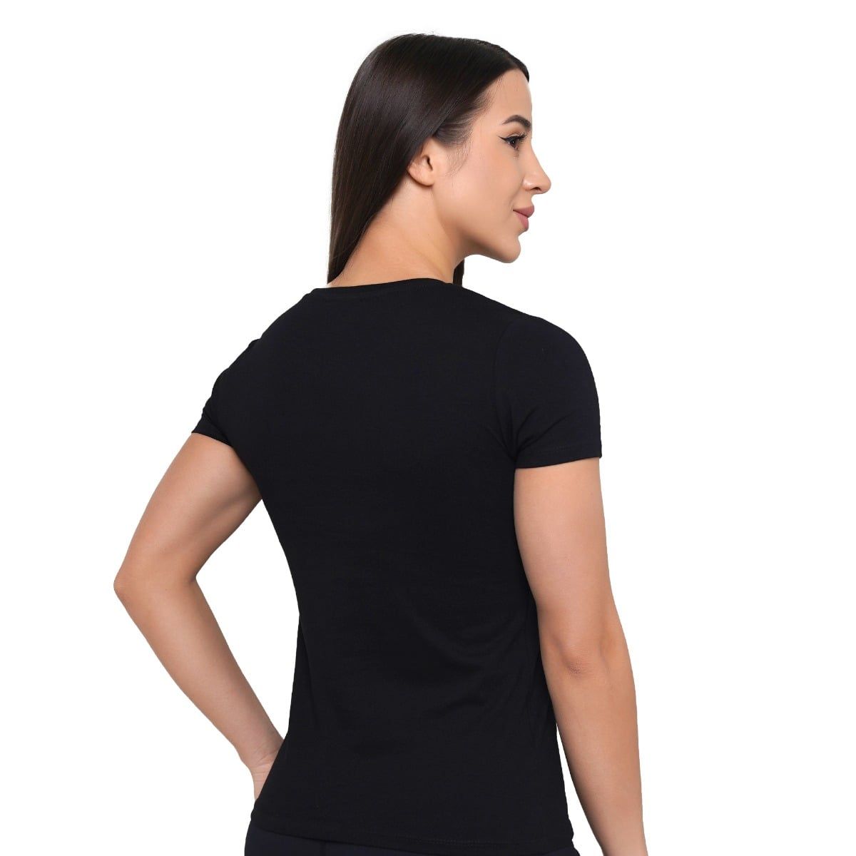 GymBeam T-shirt donna Pure Ambition slim nera