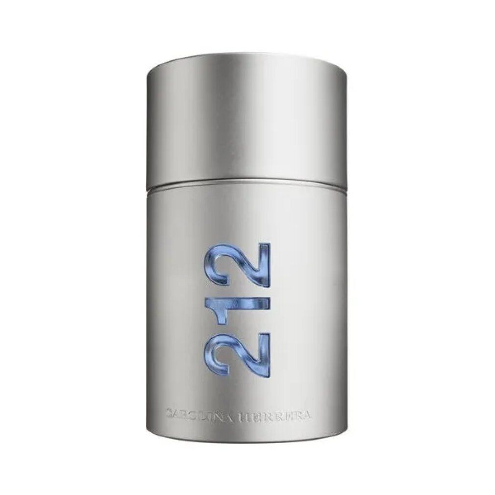 Flacone argentato con la scritta "212". Il flacone ha un tappo argentato.