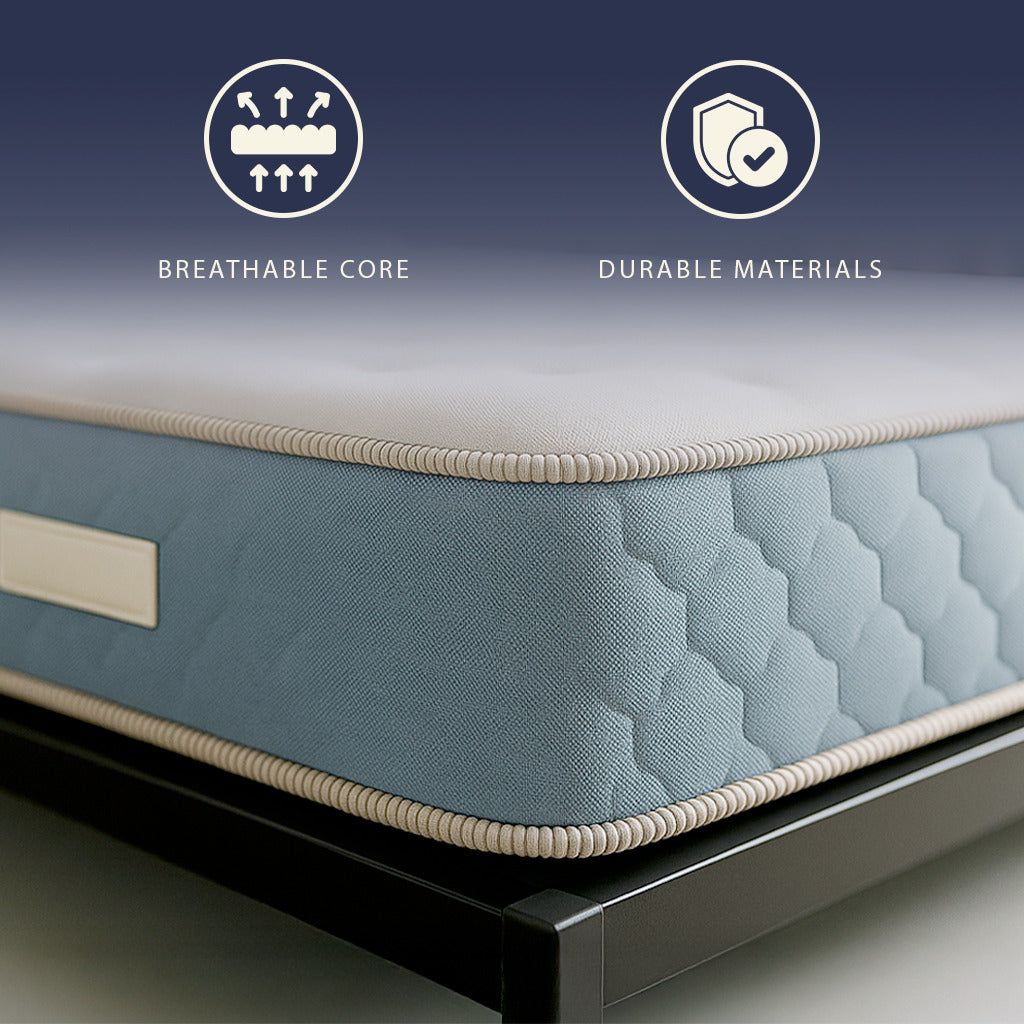 The White Stone Materasso 90x200 in Waterfoam e Memory Foam Alto 22cm | Anallergico e Antiacaro