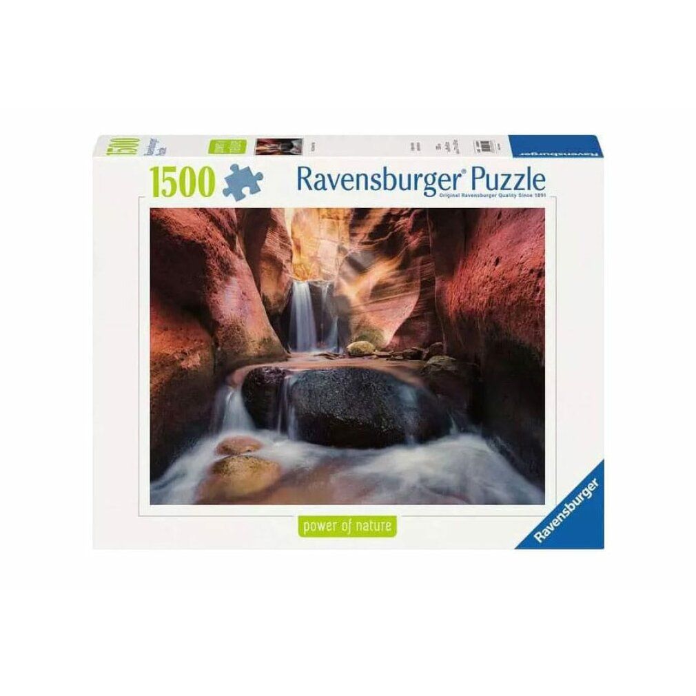 Potere del puzzle della natura La cascata nel Red Canyon (1500 parti)