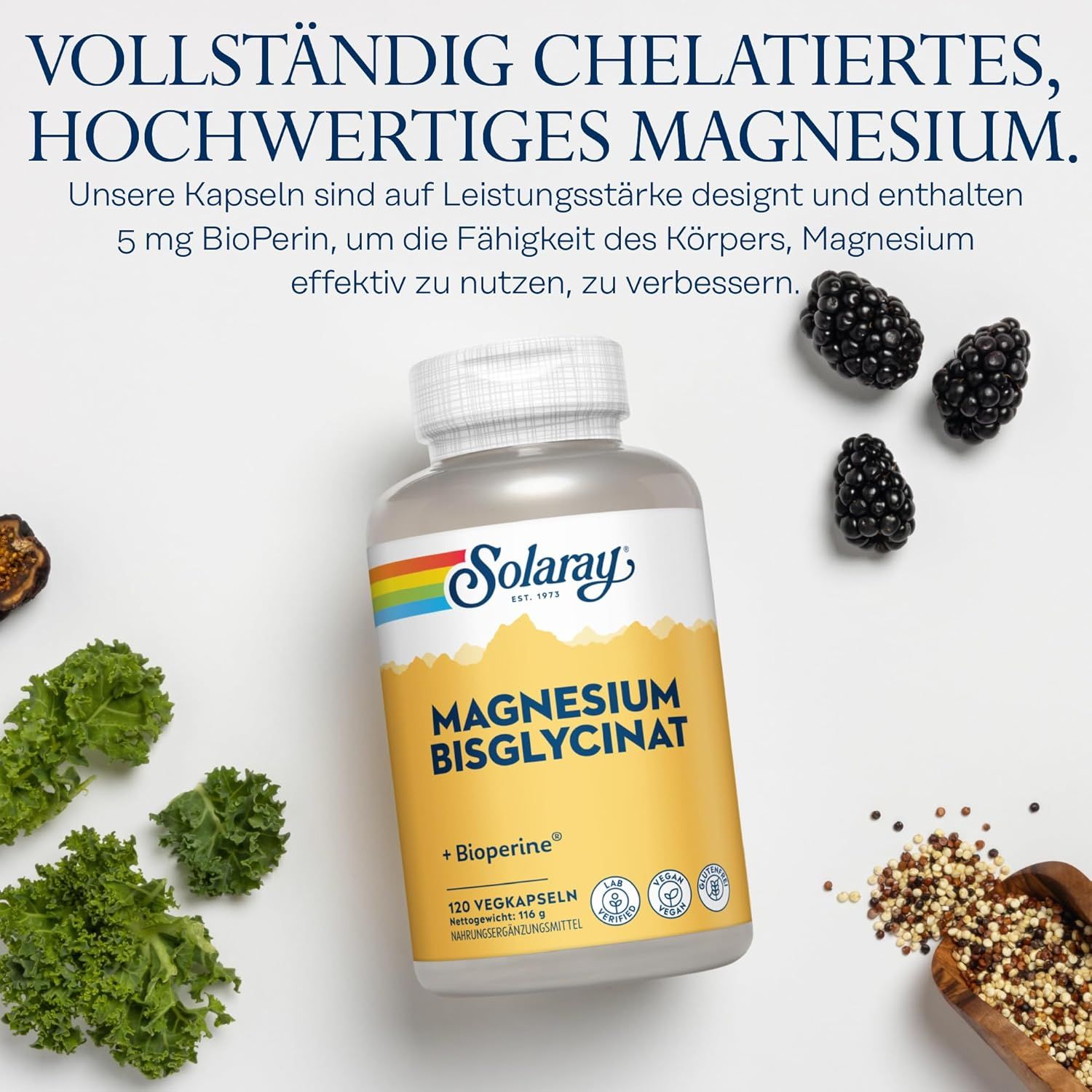 Solaray Magnesio Bisglicinato Capsula