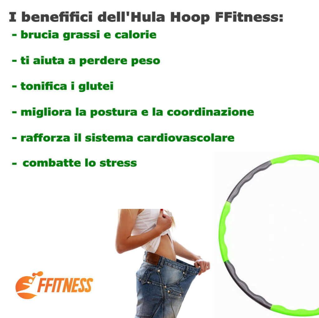 FFitness Hula Hoop Massaggiante - Cerchio Ginnico Fitness FF