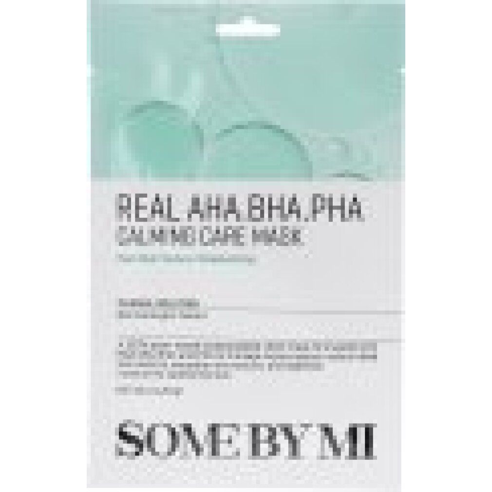 SOMEBYMI Real AHA-BHA-PHA Calming Care Mask, confezione singola, soluzione clinica, testato dermatologicamente.