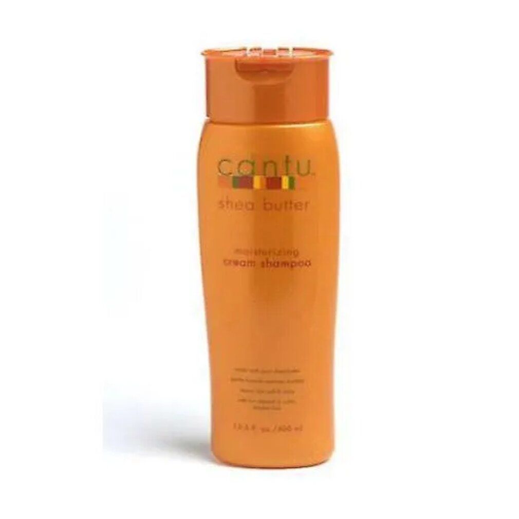 Flacone arancione Cantu Shea Butter Moisturizing Cream Shampoo, 13.5 oz.