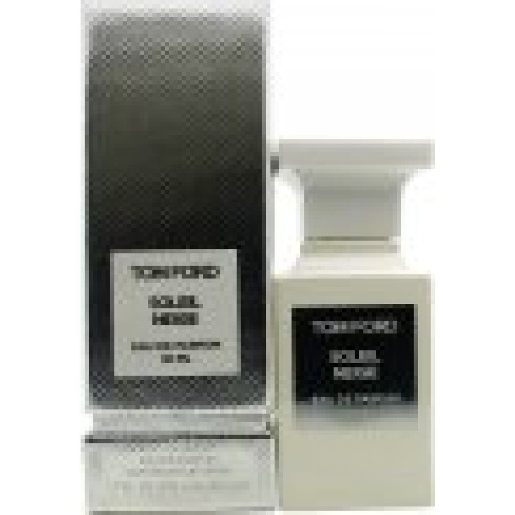 Flacone di profumo e confezione. Flacone bianco con etichetta nera. Confezione argentata con nome del prodotto. 50 ml.