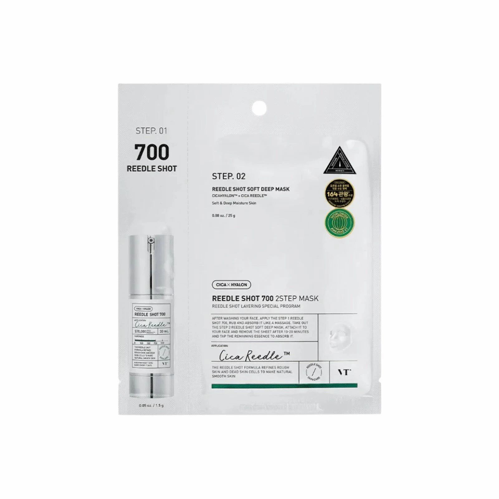 VT COSMETICS Mild Reedle Shot 700 Maschera in 2 fasi con microaghi