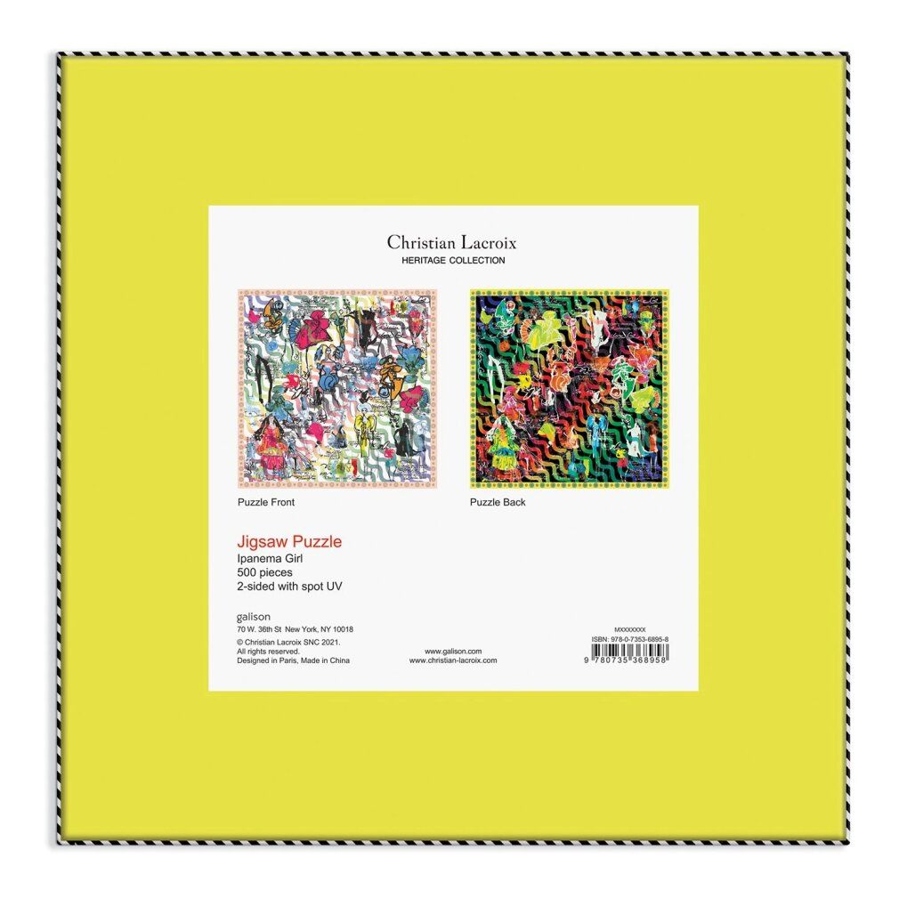 galison puzzle reversibile Christian Lacroix: Ipanema Girls 500 pezzi
