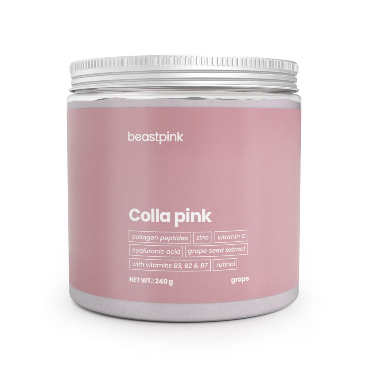 GymBeam BeastPink Colla Pink bevanda di bellezza senza zuccheri, Uva
