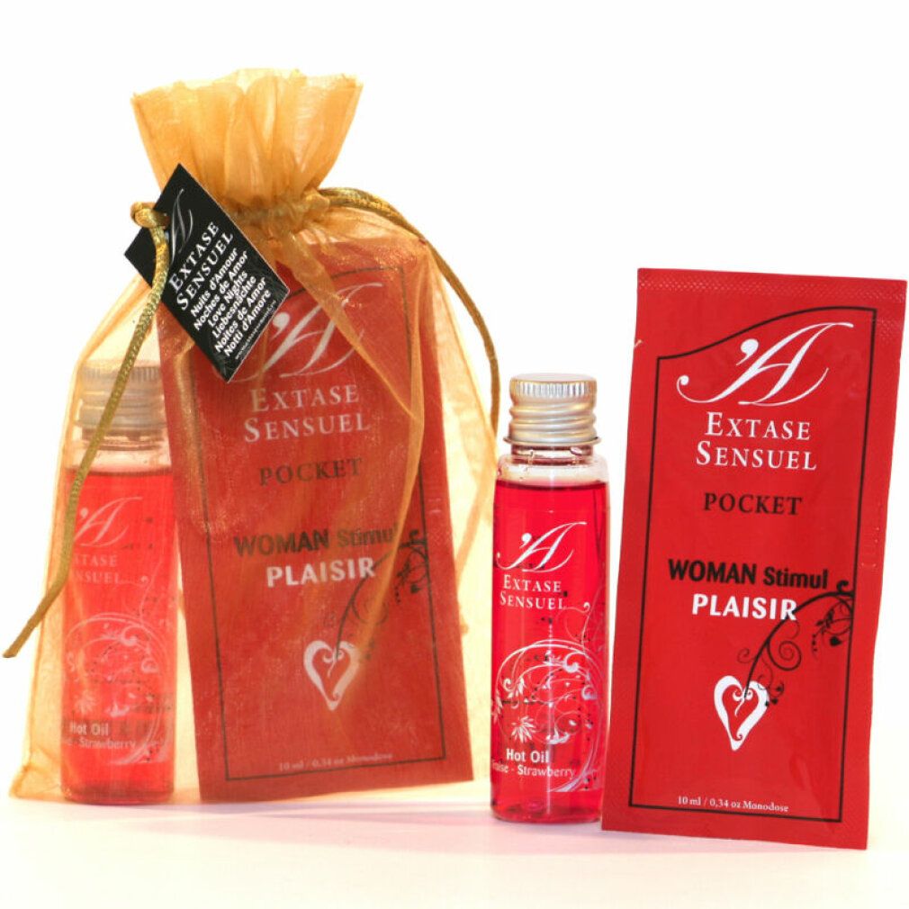 Due piccole fiale con contenuto rosso e un biglietto rosso.