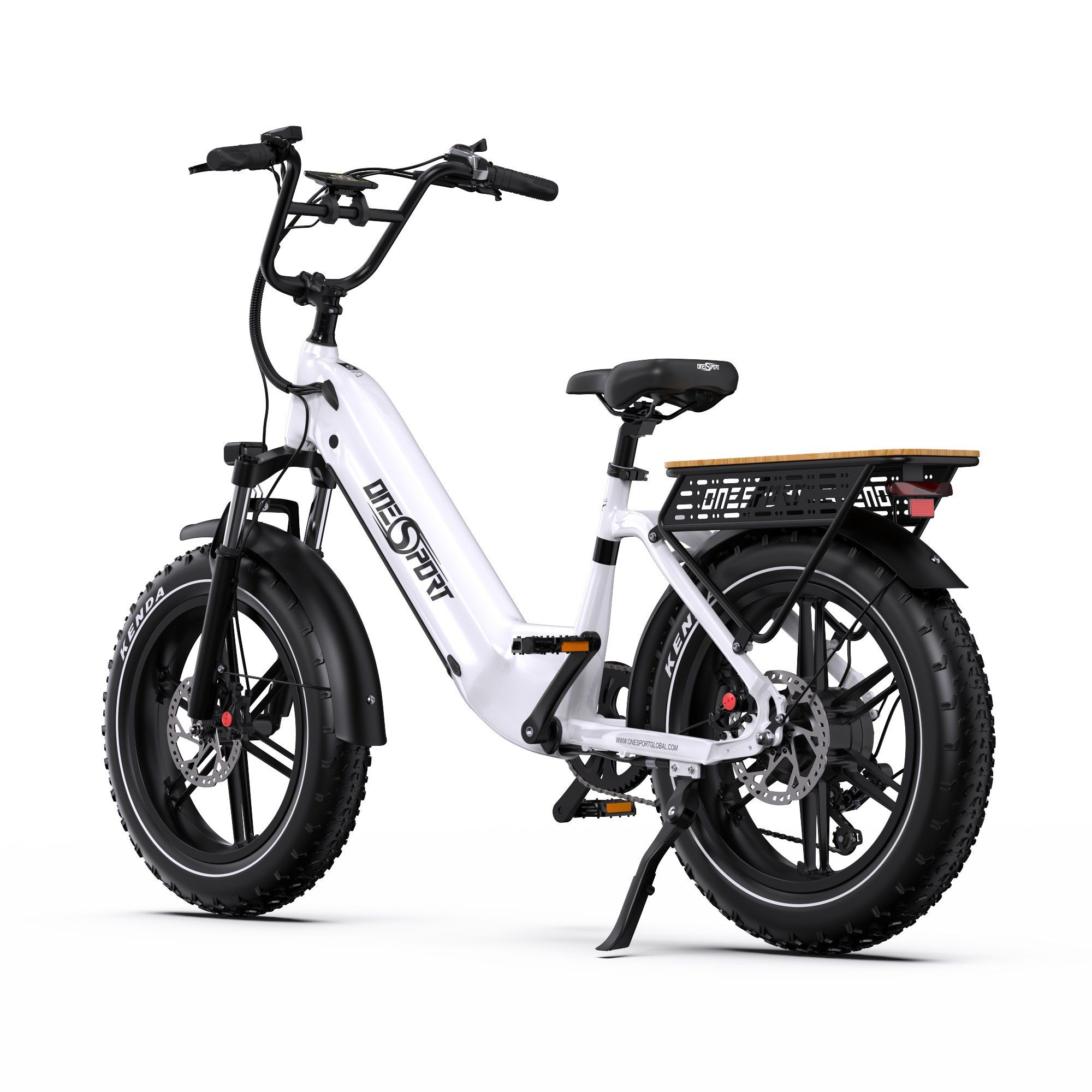 ONESPORT OT08 Bicicletta elettrica fuoristrada con motore da 500 W e batteria da 48 V 18 Ah
