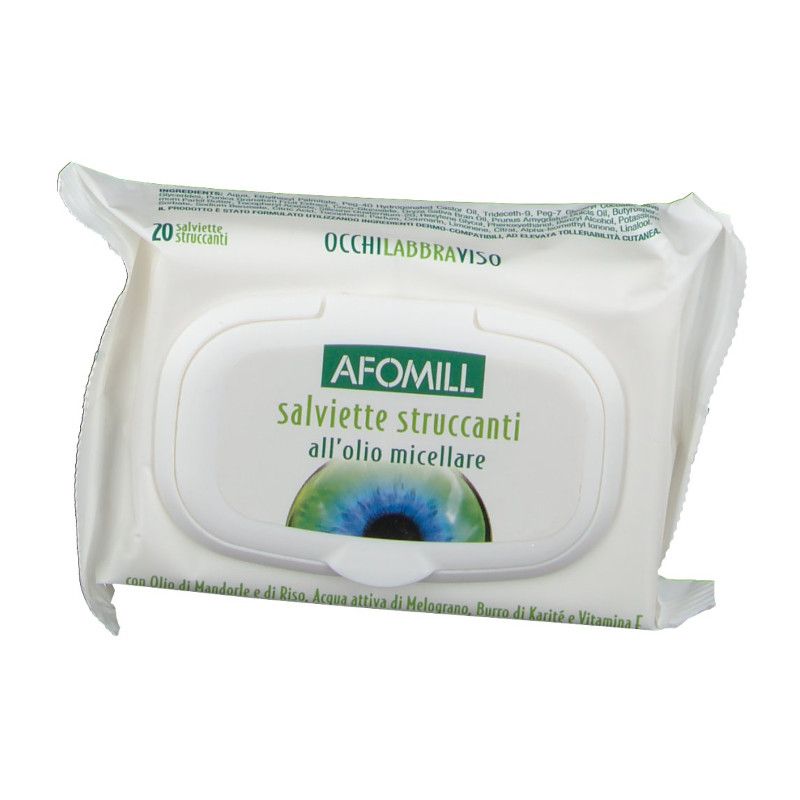 AFOMILL Salviette Struccanti all'Olio Micellare