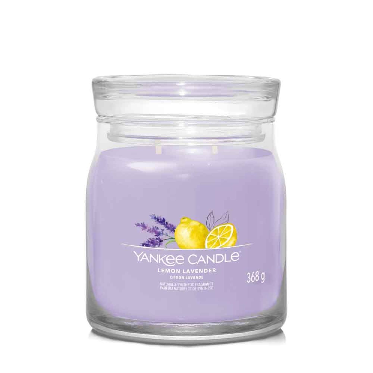 Yankee Candle Giara Media Lemon Lavender – Candela profumata (Ref. 1630004E)
