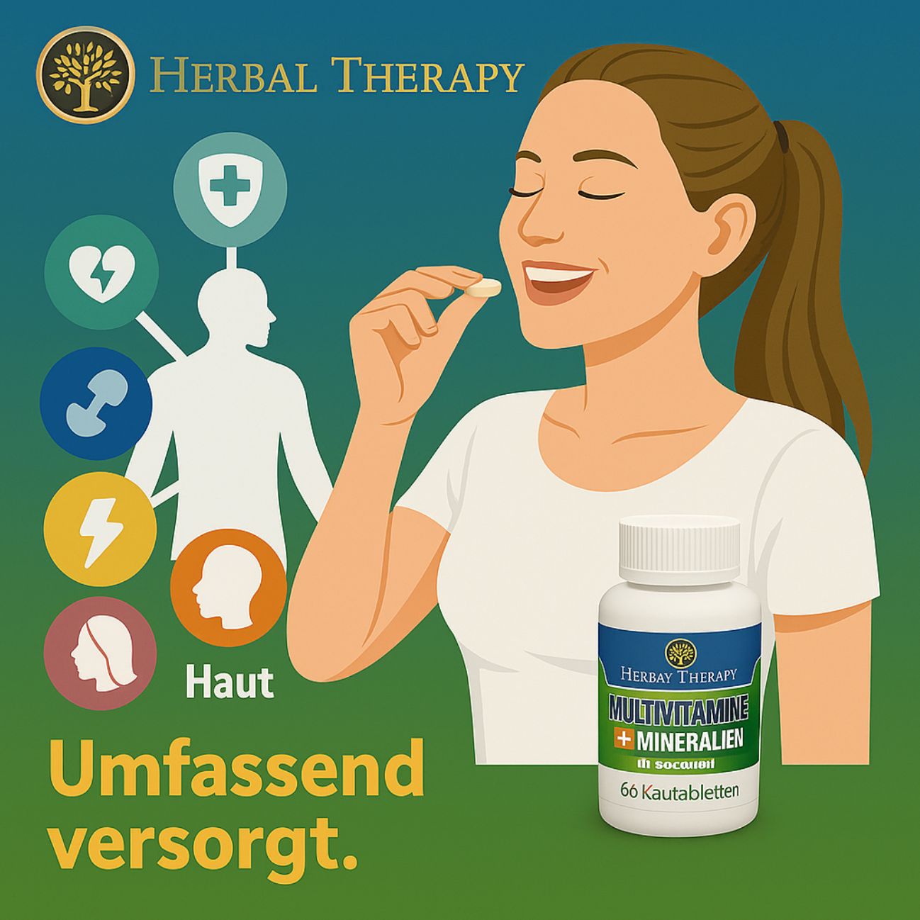 Herbal Therapy MULTIVITAMINE + MINERALI Adulti