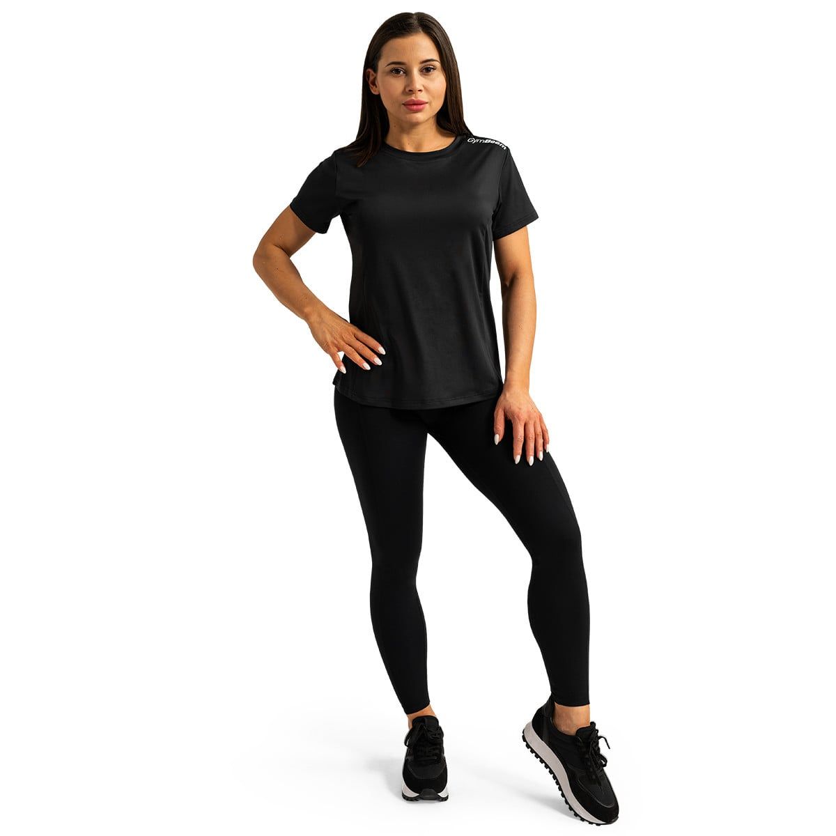 GymBeam T-shirt donna Limitless regular a manica corta Black
