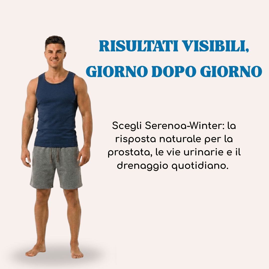Uomo in piedi accanto al testo 'Risultati Visibili'.