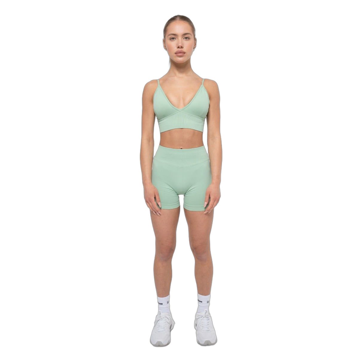 GymBeam Reggiseno sportivo donna Luma senza chiusura Pistachio