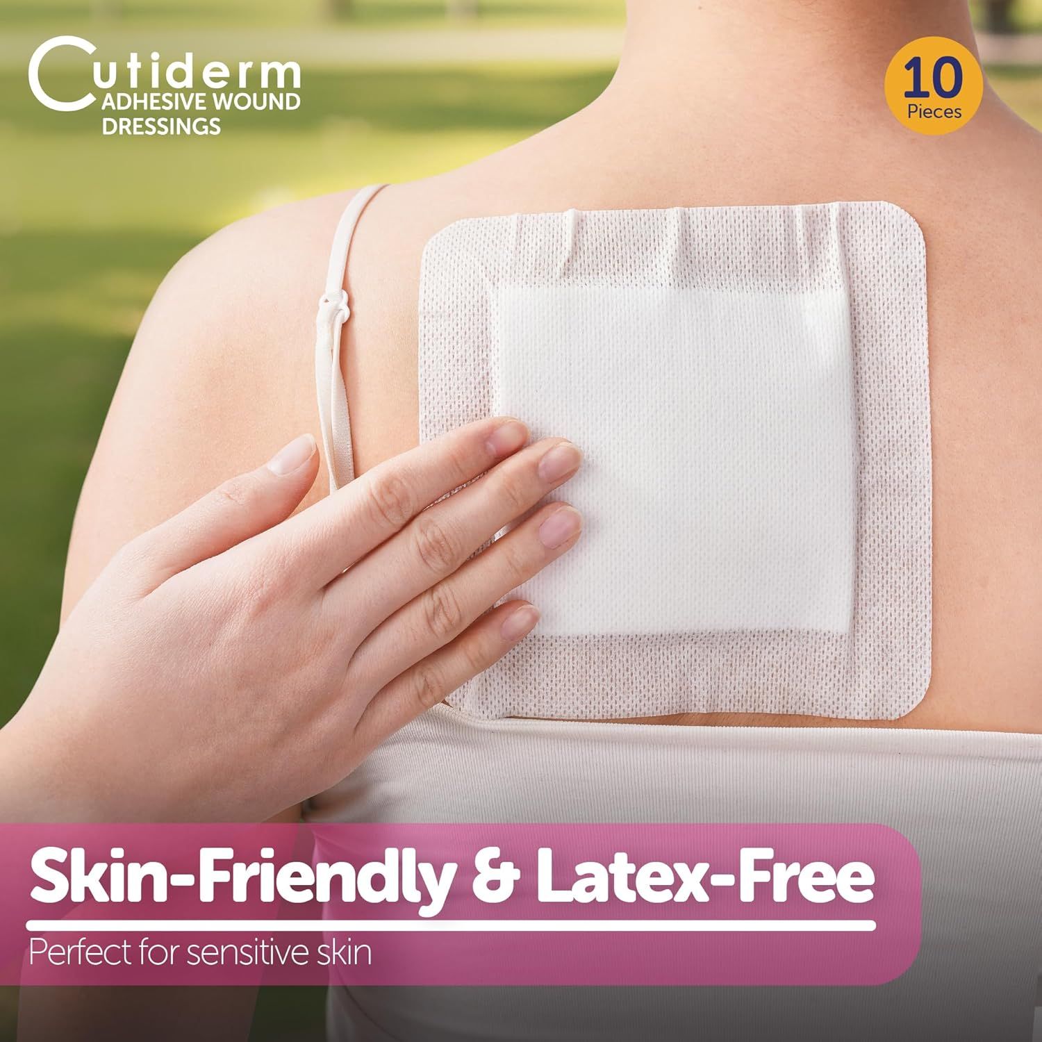 Bendaggio autoadesivo per ferite 15 x 15 cm Cutiderm