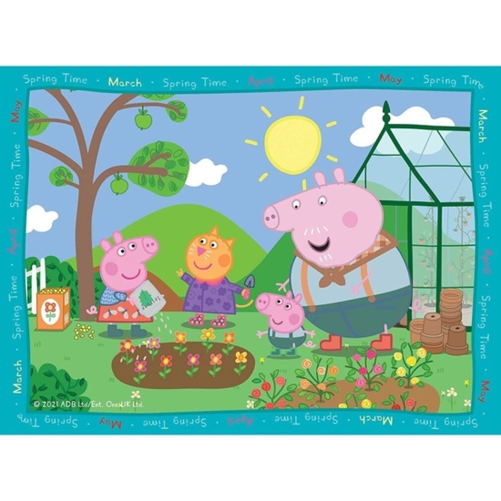 Puzzle delle stagioni di Peppa Pig, 4in1