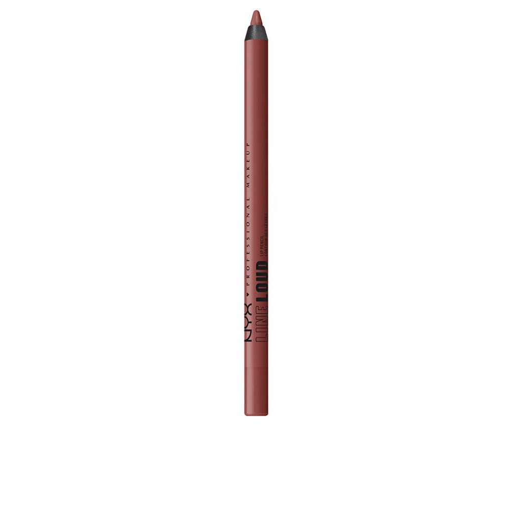 Matita labbra marrone rosato. Scritta: NYX PROFESSIONAL MAKEUP LOUD LIP PENCIL.