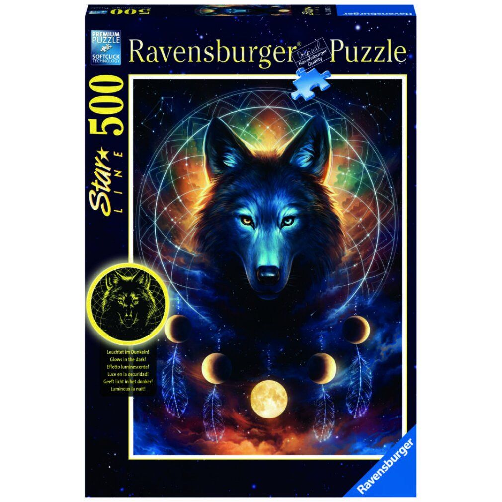 ravensburger Moonlight Wolf Puzzle 500 pezzi