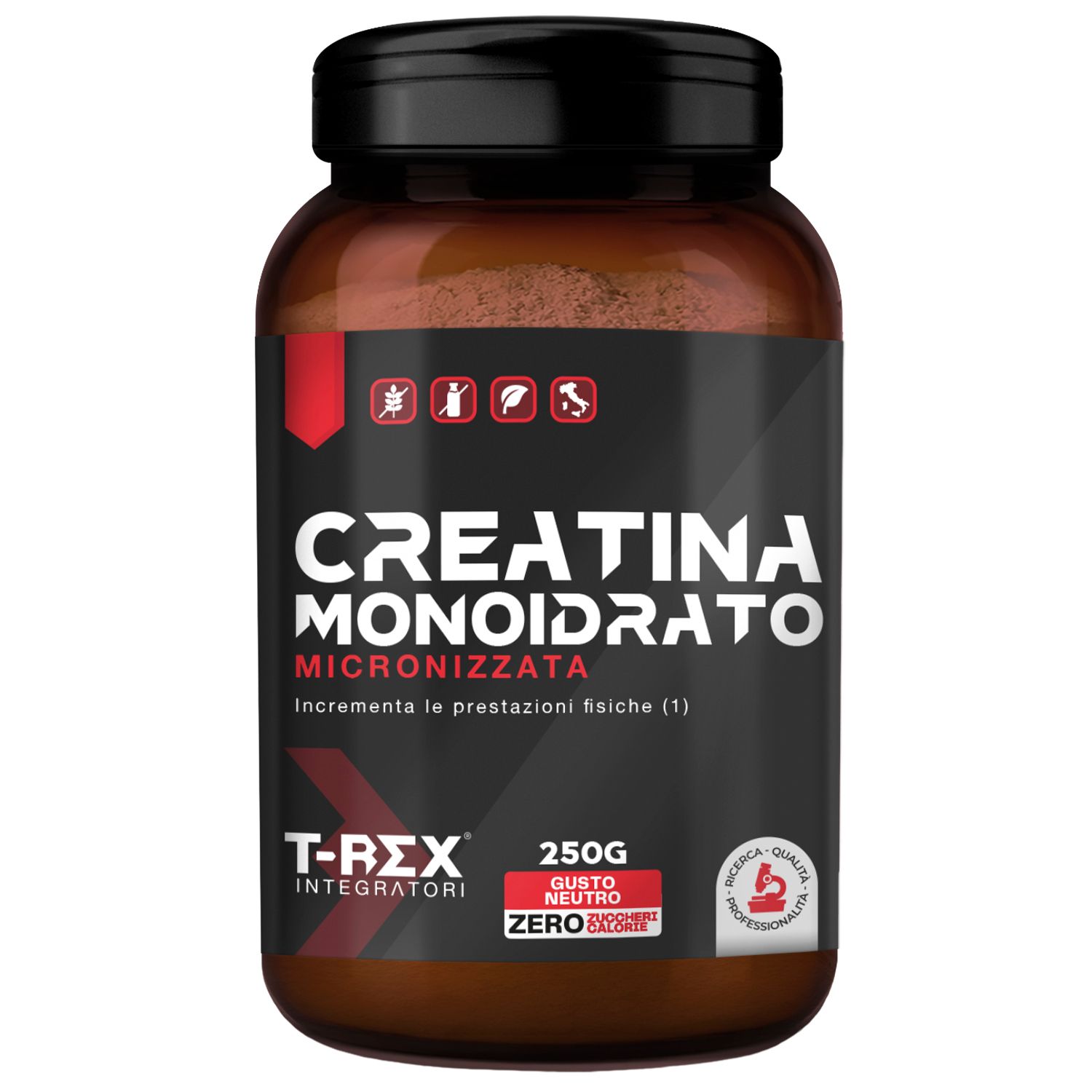 T-Rex Integratori Creatina Monoidrato Micronizzata polvere 250 g