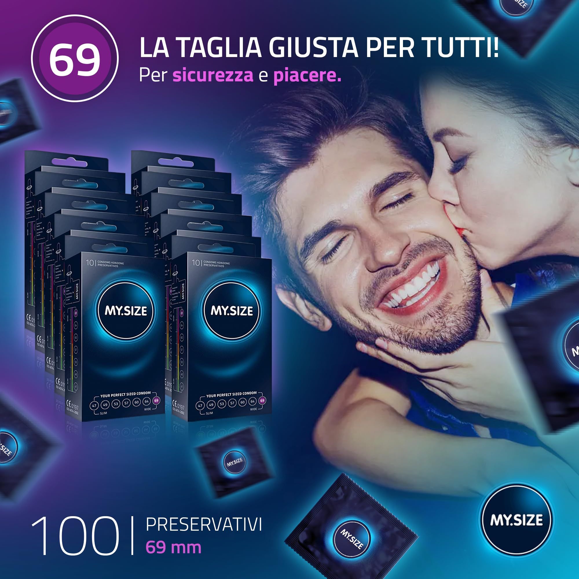 MY.SIZE Classic Preservativi Taglia 7 69mm