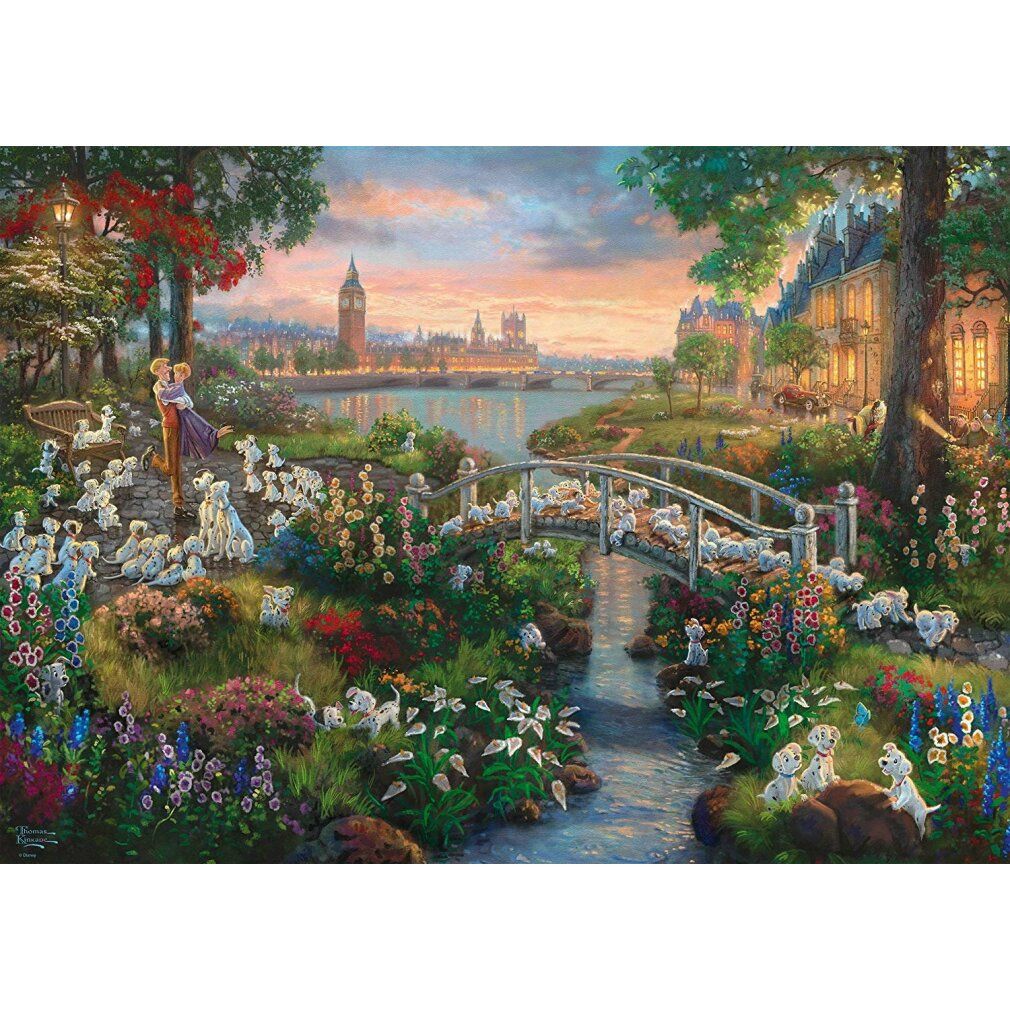 Thomas Kinkade Studios: Pittore di luce - Disney 101 Dalmati (1000 pezzi)