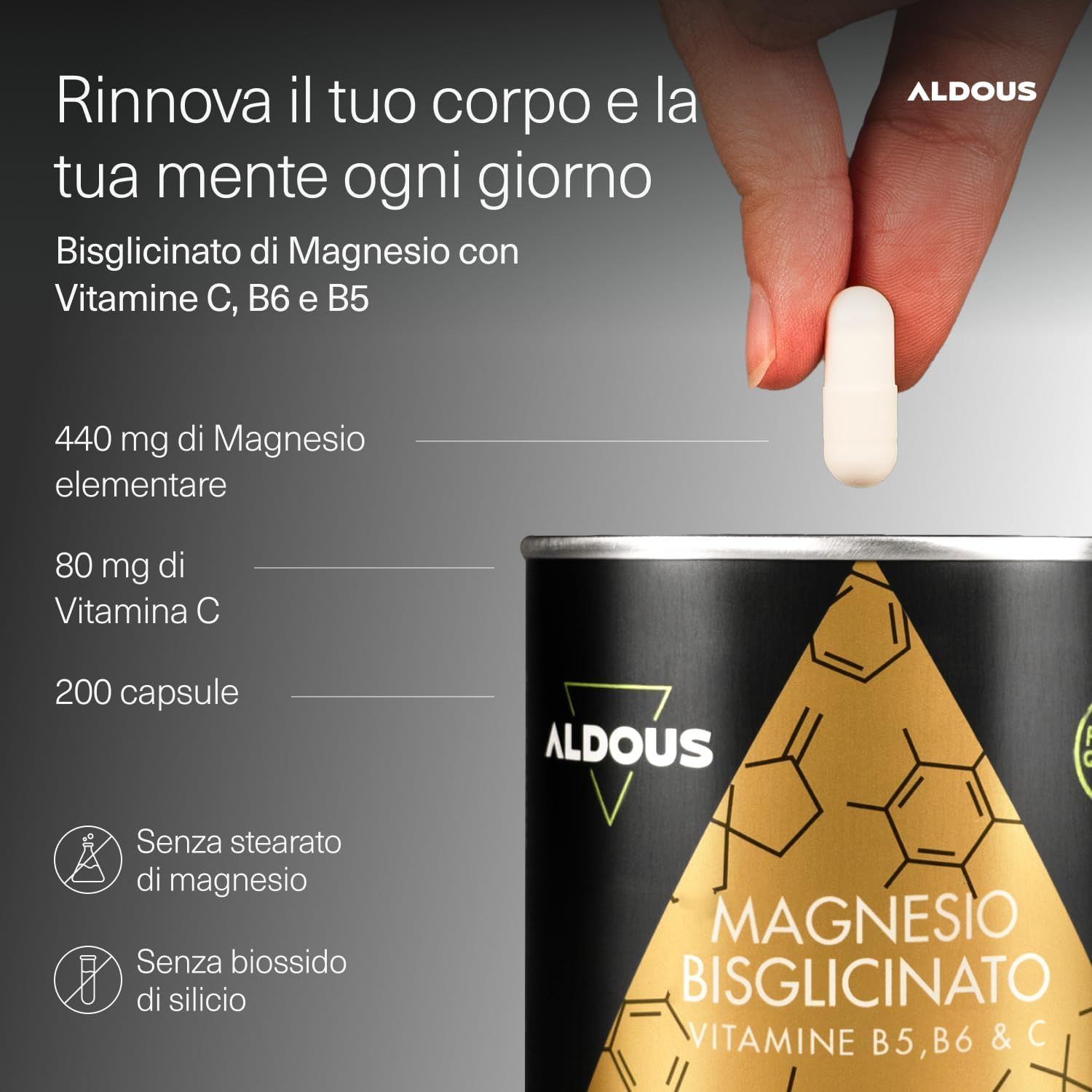Aldous Capsule di Magnesio Bisglicinato