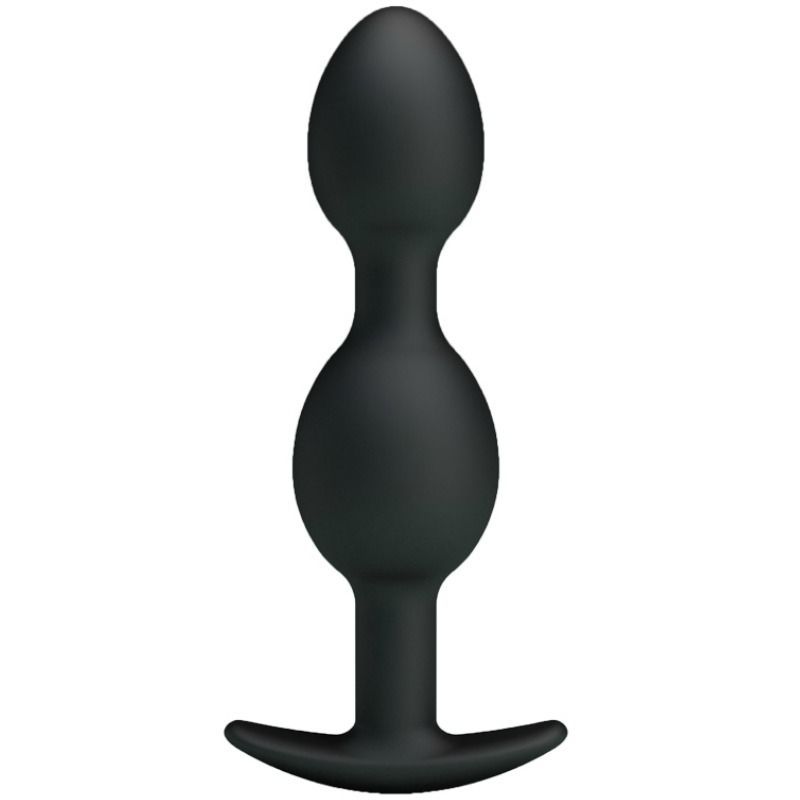 Pretty love bottom - palline anali in silicone 12,5 cm - nero