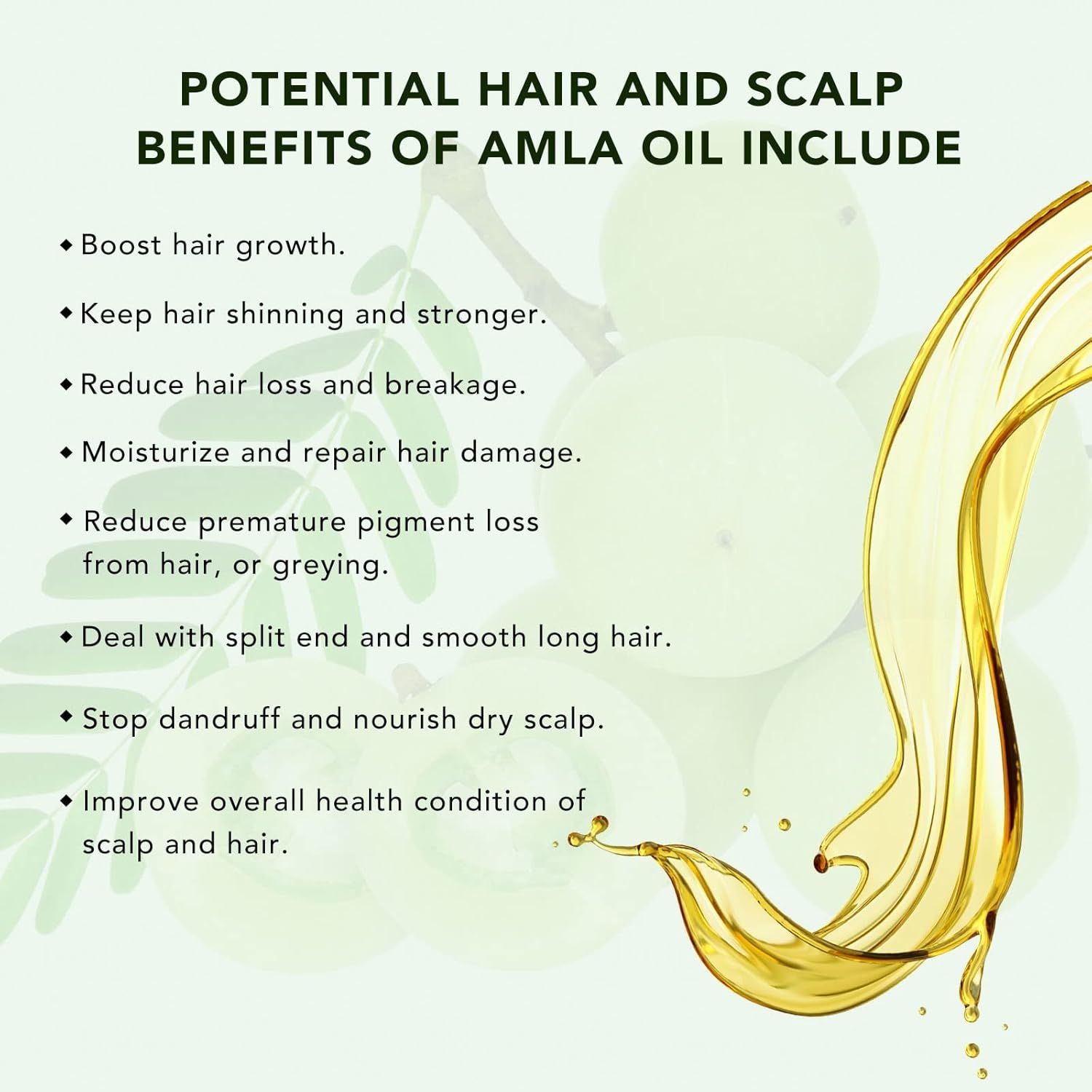 Zoxpm Olio per Capelli Amla