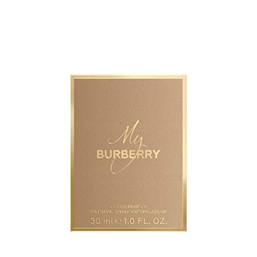 Scatola dorata con la scritta "My Burberry".