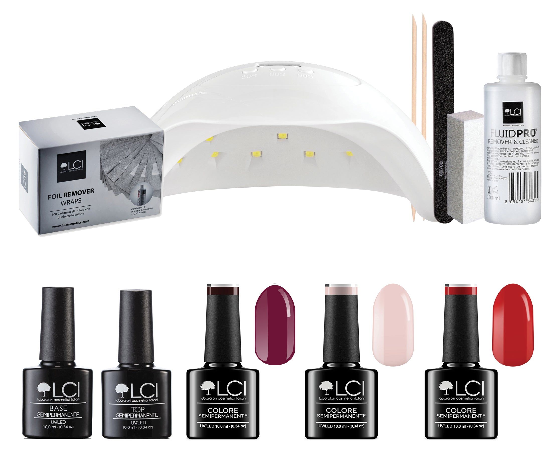 LCI Cosmetics - Kit Semipermanente LCI - 3 Colori - Supremacy