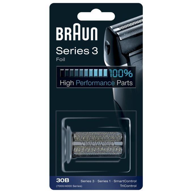 Braun Lamina 30b nera per Serie 3 ,serie 1 smartcontrol Tricontrol serie  7000-4000