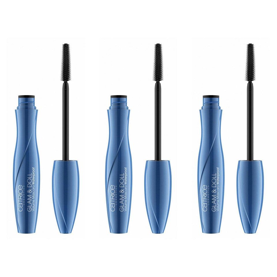 Catrice Glam & Doll Volume Mascara Waterproof, confezione da 3