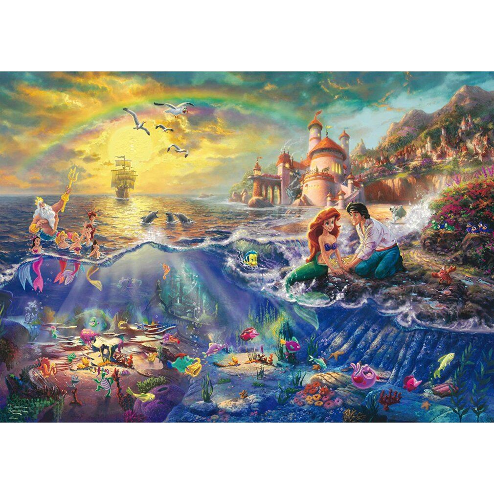 Disney, Arielle - Puzzle da 1000 pezzi (Thomas Kinkade)
