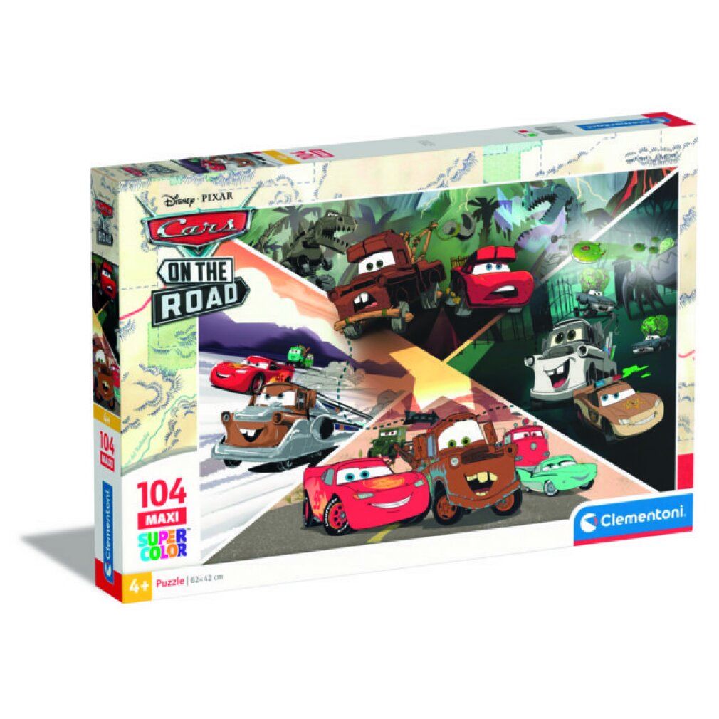 clementoni Puzzle Auto su strada maxi 104 pezzi