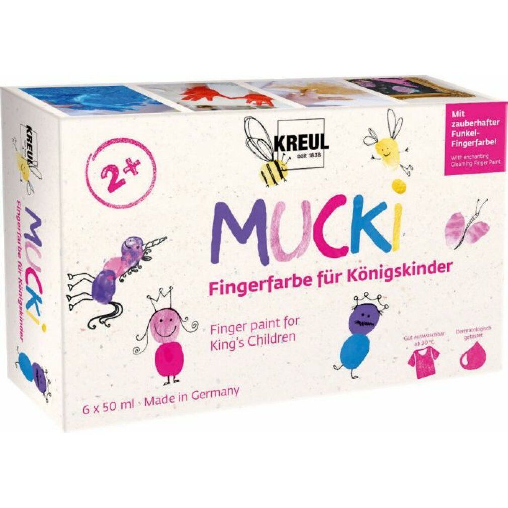 mucki pittura a dita bambini reali 6x