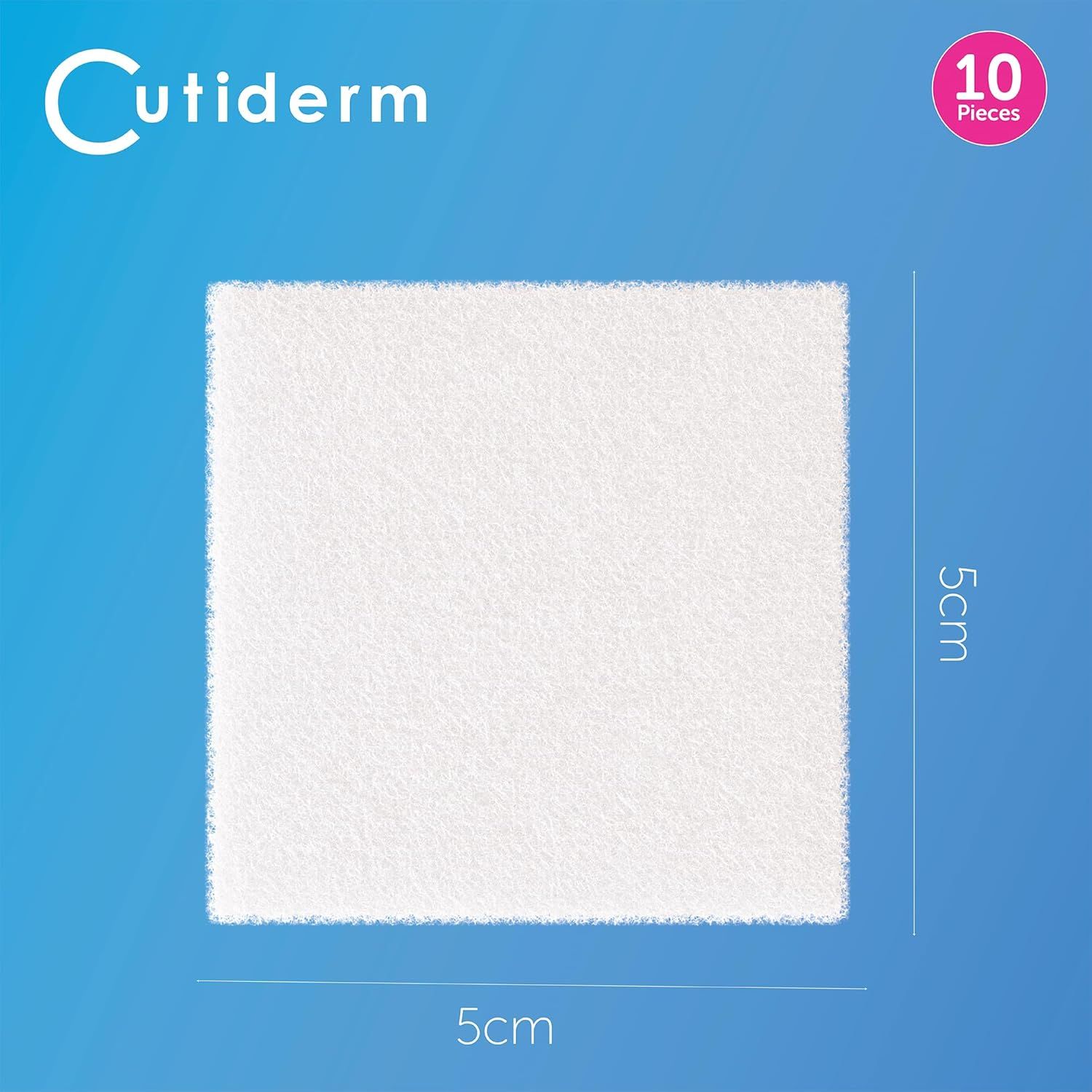 Compresse per ferite in alginato di calcio a bassa aderenza 5 cm x 5 cm Cutiderm