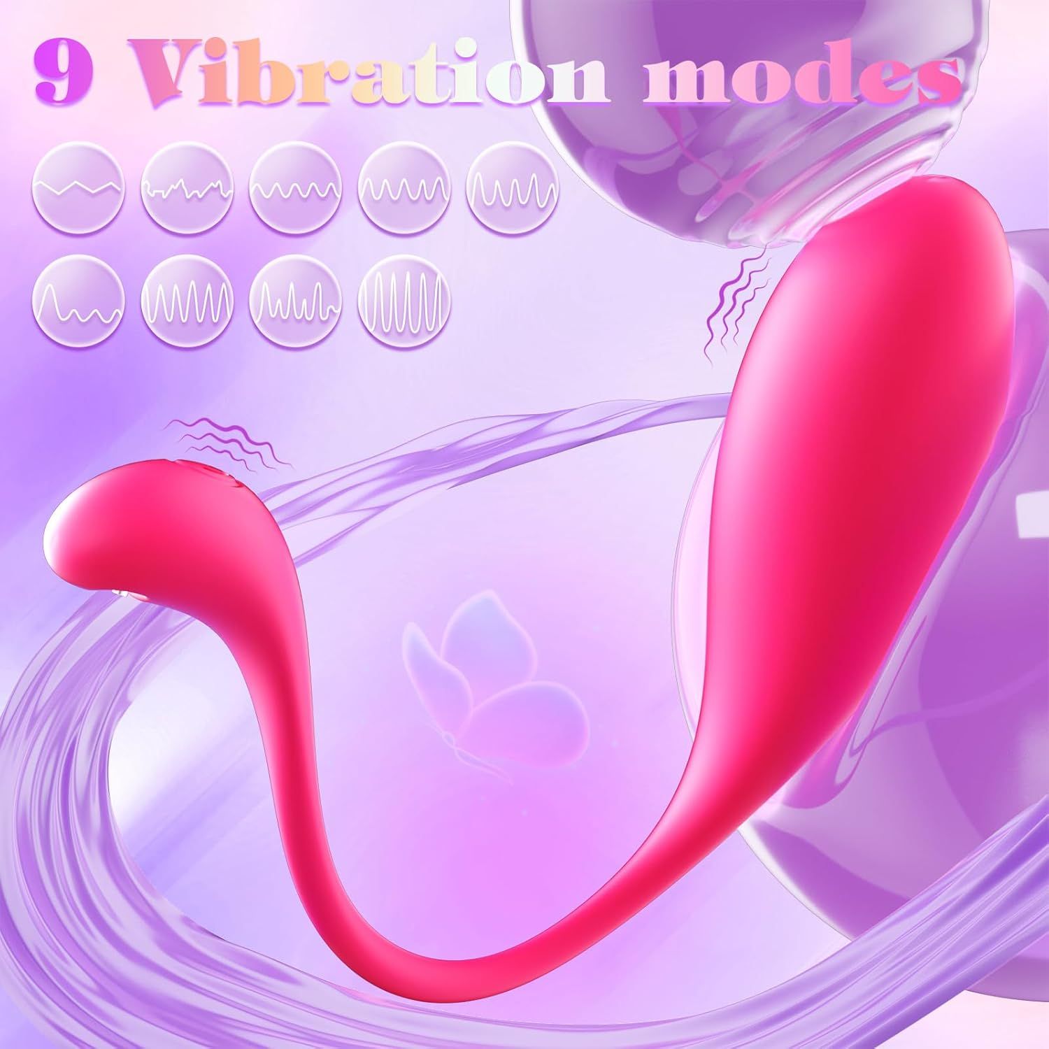 HIVEFUN Uovo vibrante con controllo tramite app, accessorio intimo