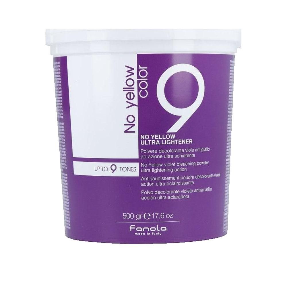 Fanola No yellow colour ultra Lightener 9 Polvere decolorante viola con effetto ultra schiarente