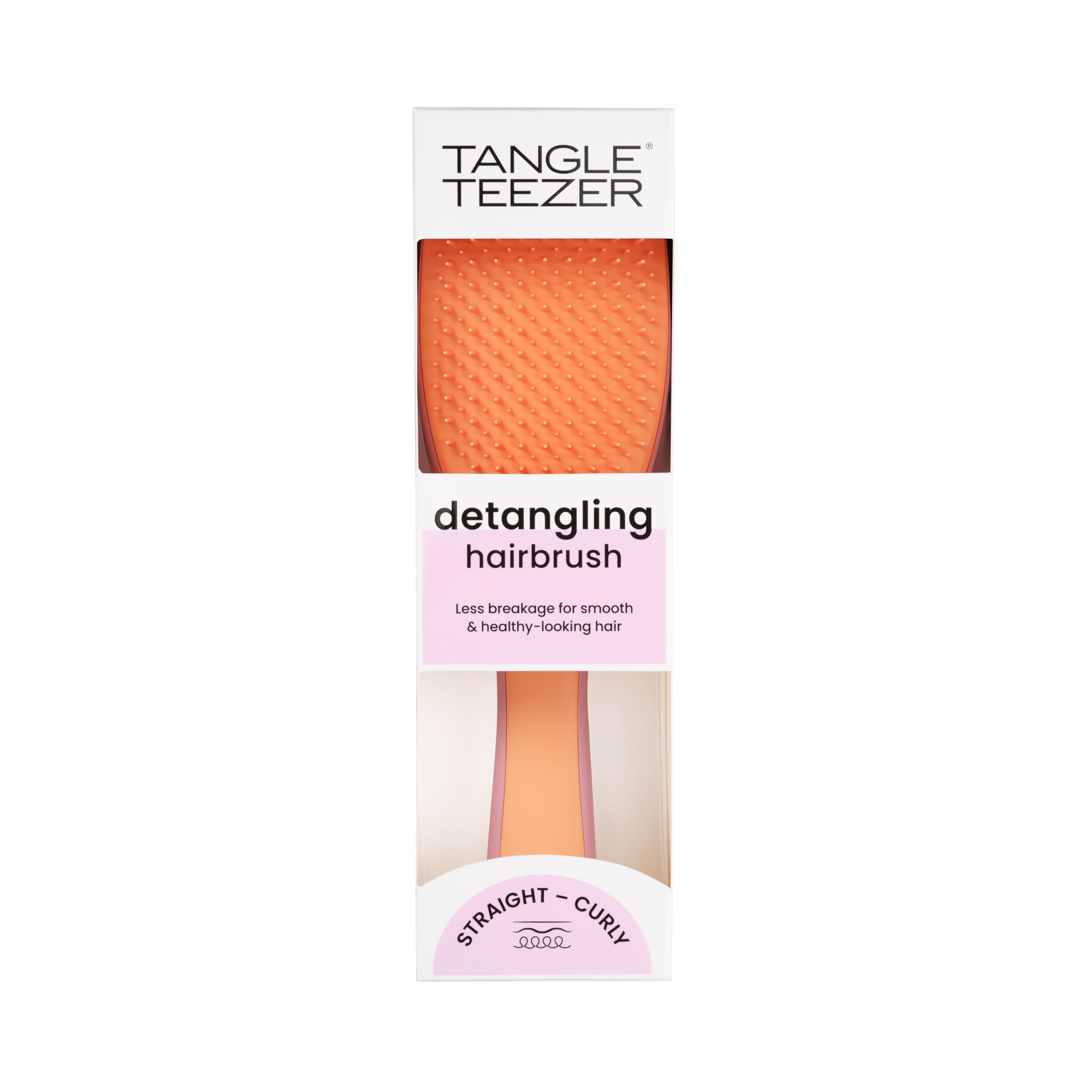 Confezione con spazzola per capelli. Scritto 'Tangle Teezer' e 'detangling hairbrush'.
