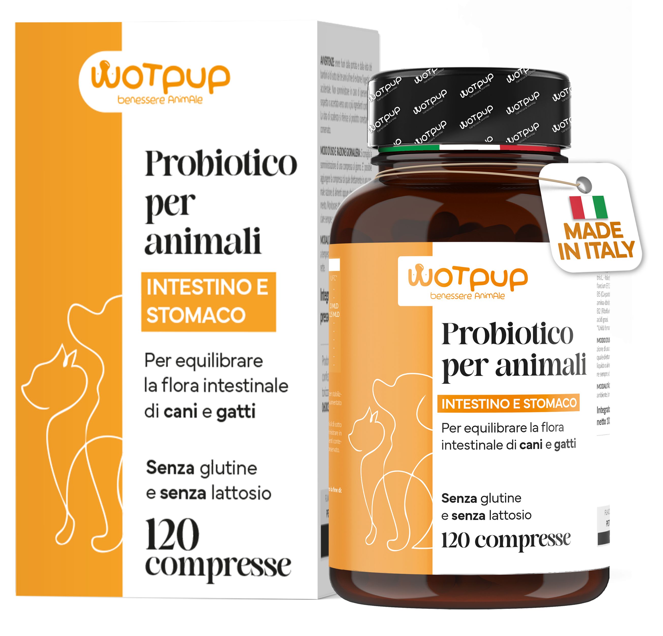 PROBIOTICI PER CANI di Alta Qualità Made in Italy. Fermenti Lattici Cane e Gatto, 120 Compresse - 4