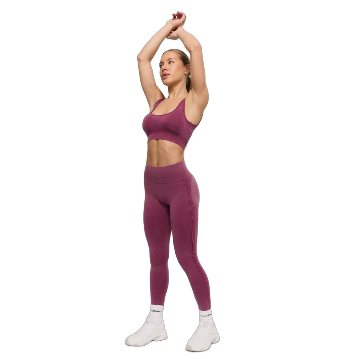 GymBeam Leggings donna Lift senza cuciture a vita alta senza tasche Plum